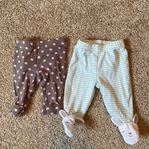 Bundle of 2 NB baby pants